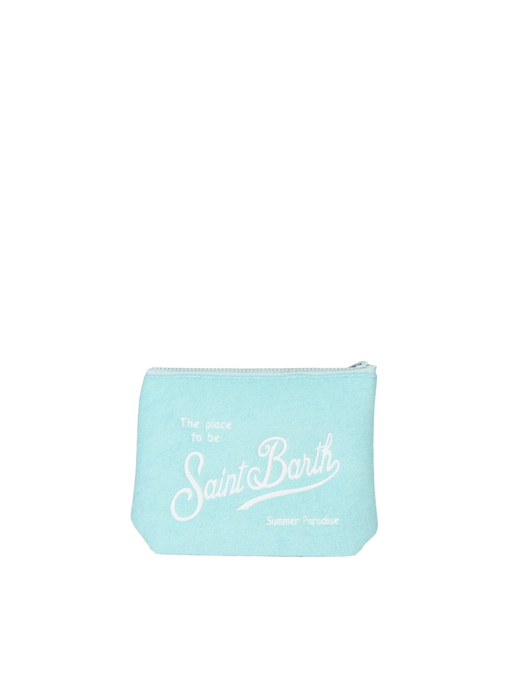 Pochette Aline in spugna verde acqua