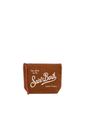 Pochette Aline in lino marrone