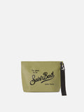 Aline Aqua Pochette impermeabile in PVC verde militare
