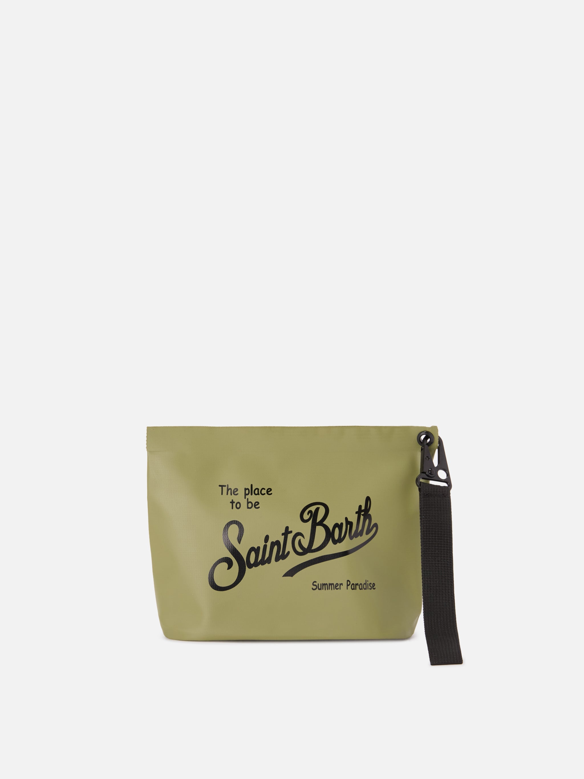 Aline Aqua Pochette impermeabile in PVC verde militare
