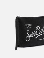 Pochette Aline Lurex nera con effetto lurex