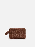 Pochette Aline Tufting in cotone marrone