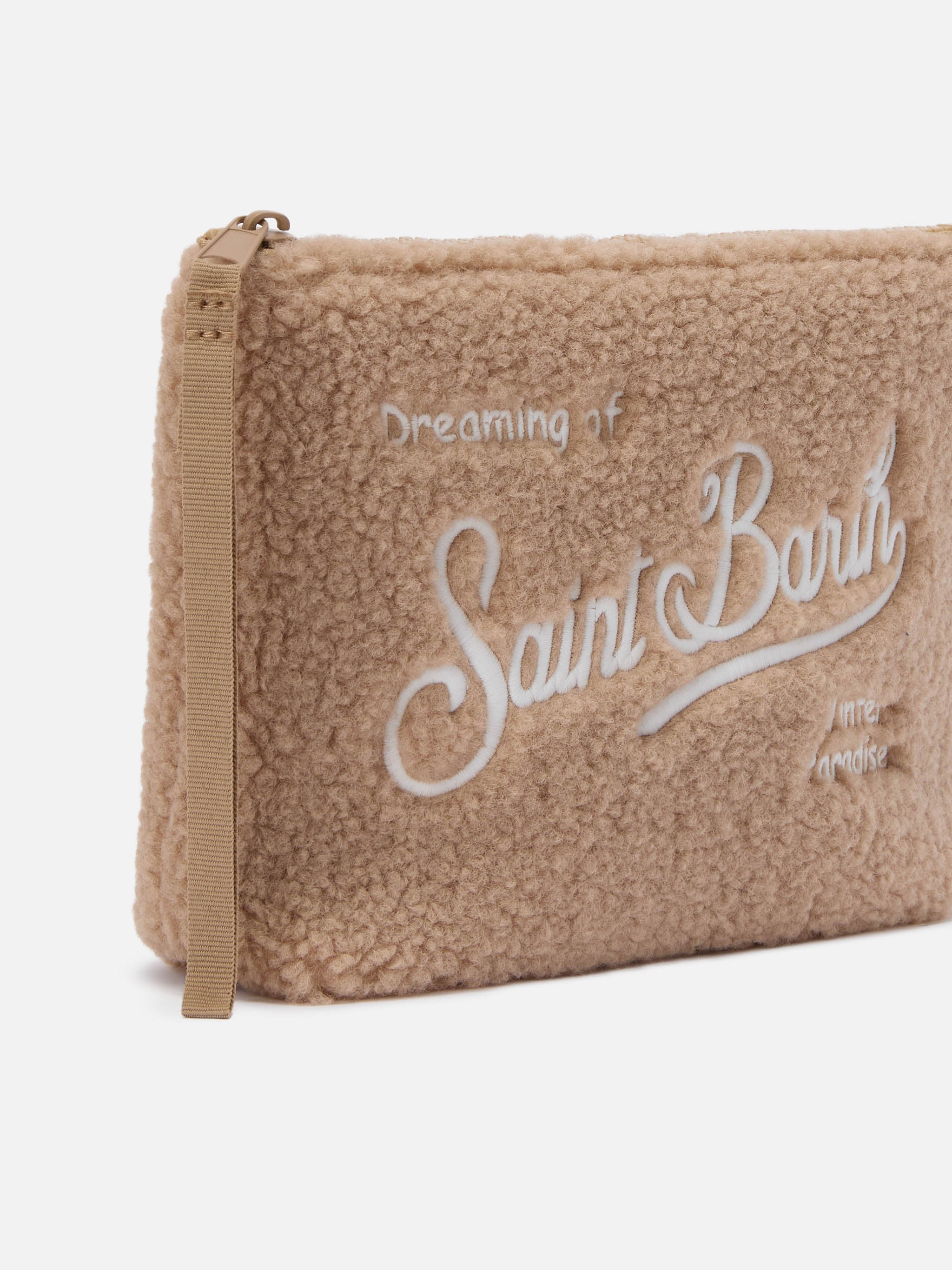 Pochette Aline Teddy in sherpa beige