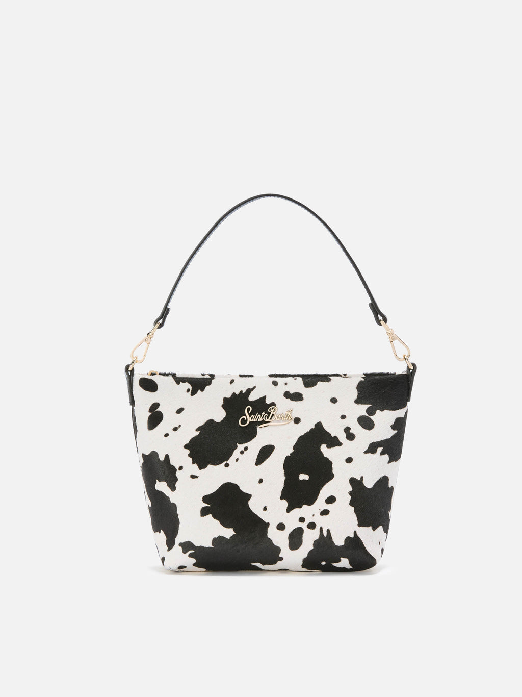 Borsa a spalla Aline Bag in pelle spazzolata e cavallino muccato