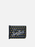 Pochette Aline in scuba con stampa paperelle