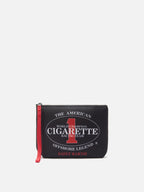 Pochette Aline in scuba nera con ricamo Cigarette Racing Team | Special Edition