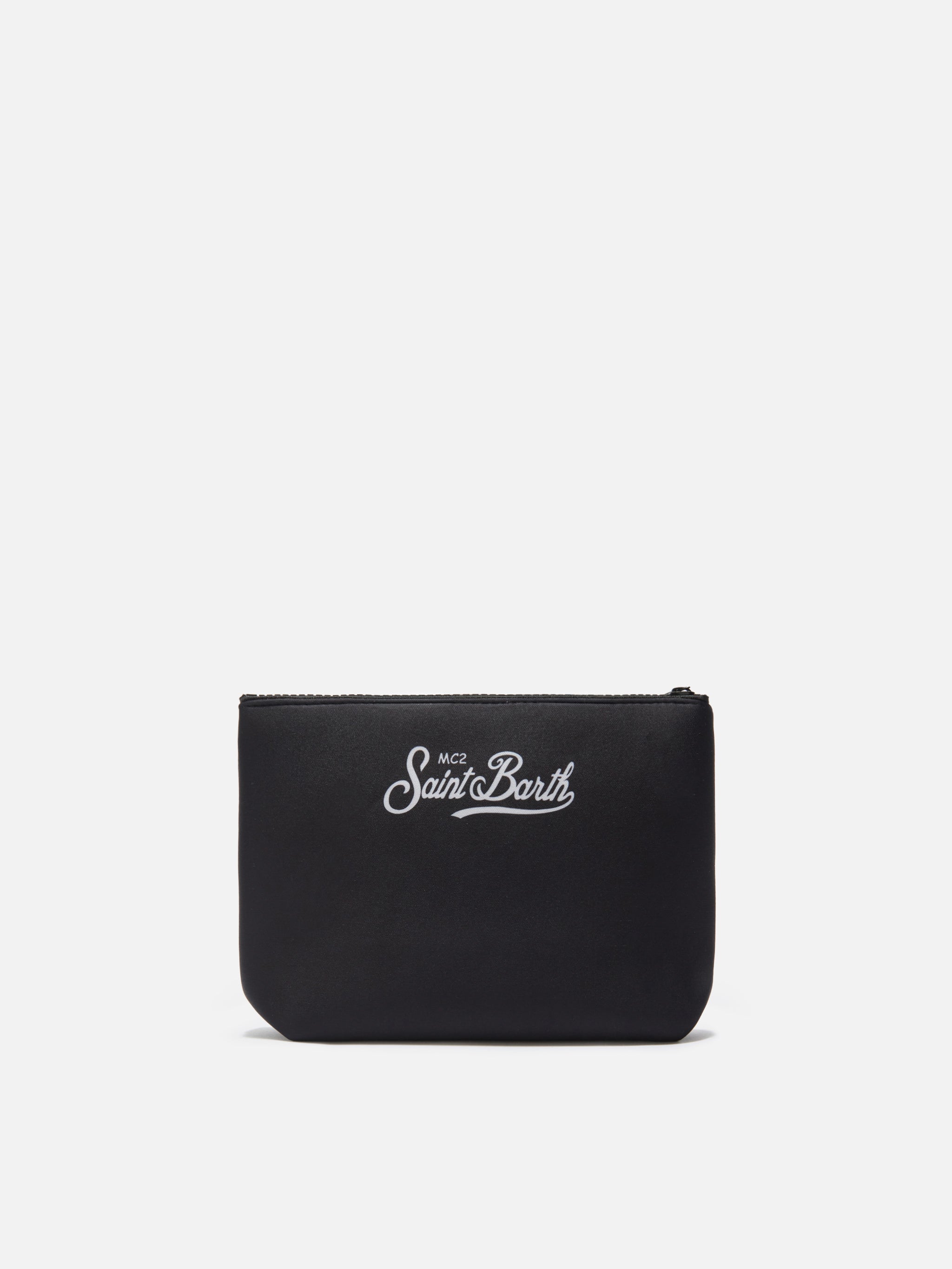 Pochette Aline in scuba nera con ricamo Cigarette Racing Team | Special Edition