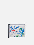 Pochette Aline in scuba bianca con stampa Ricetta Gin Tonic