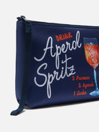 Pochette Aline in scuba con stampa Ricetta Spritz