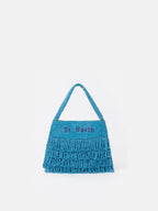 Mini Bag Pearl con perline turchesi