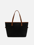 Borsa City nera regular in nylon