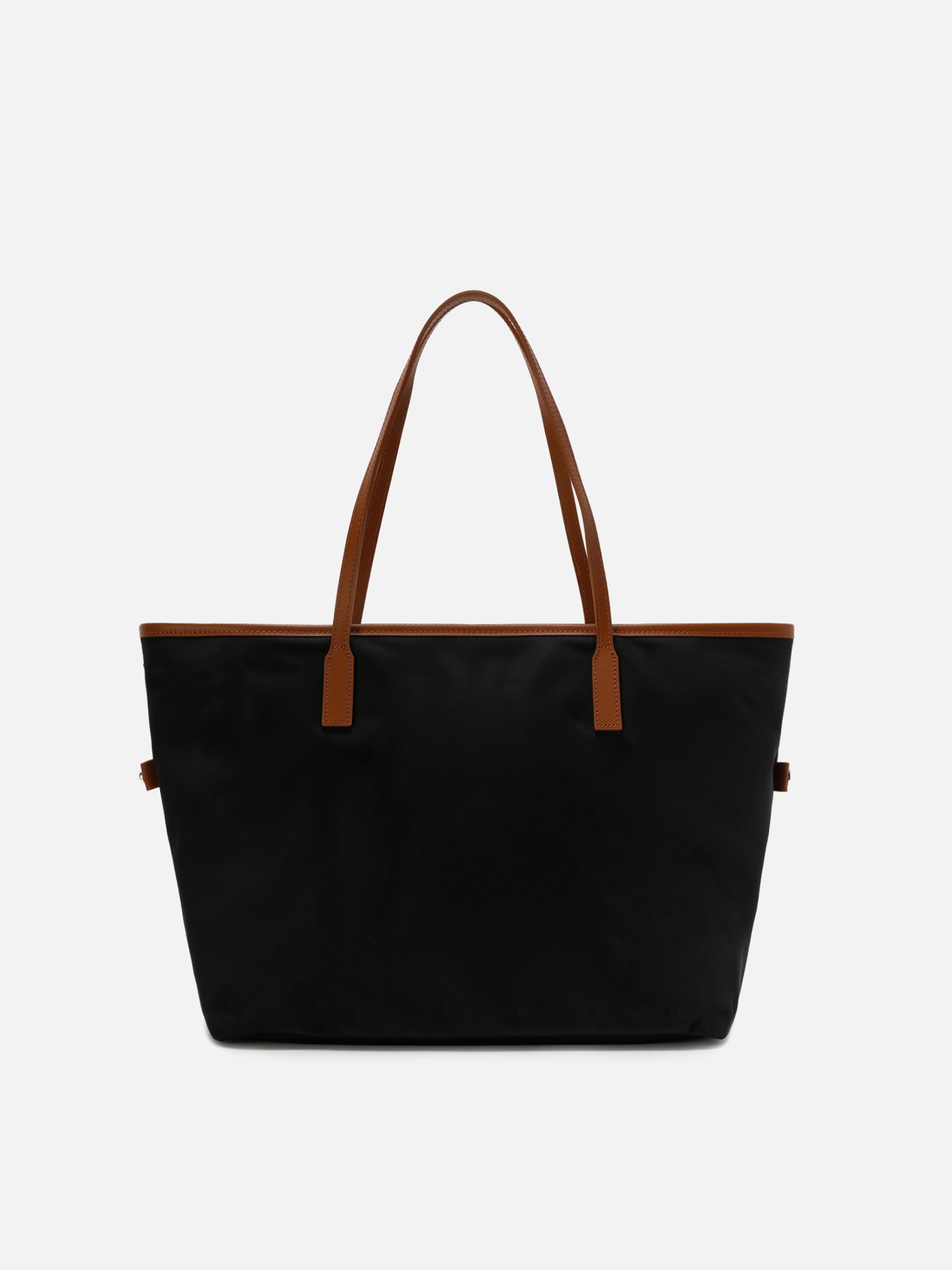 Borsa City nera regular in nylon