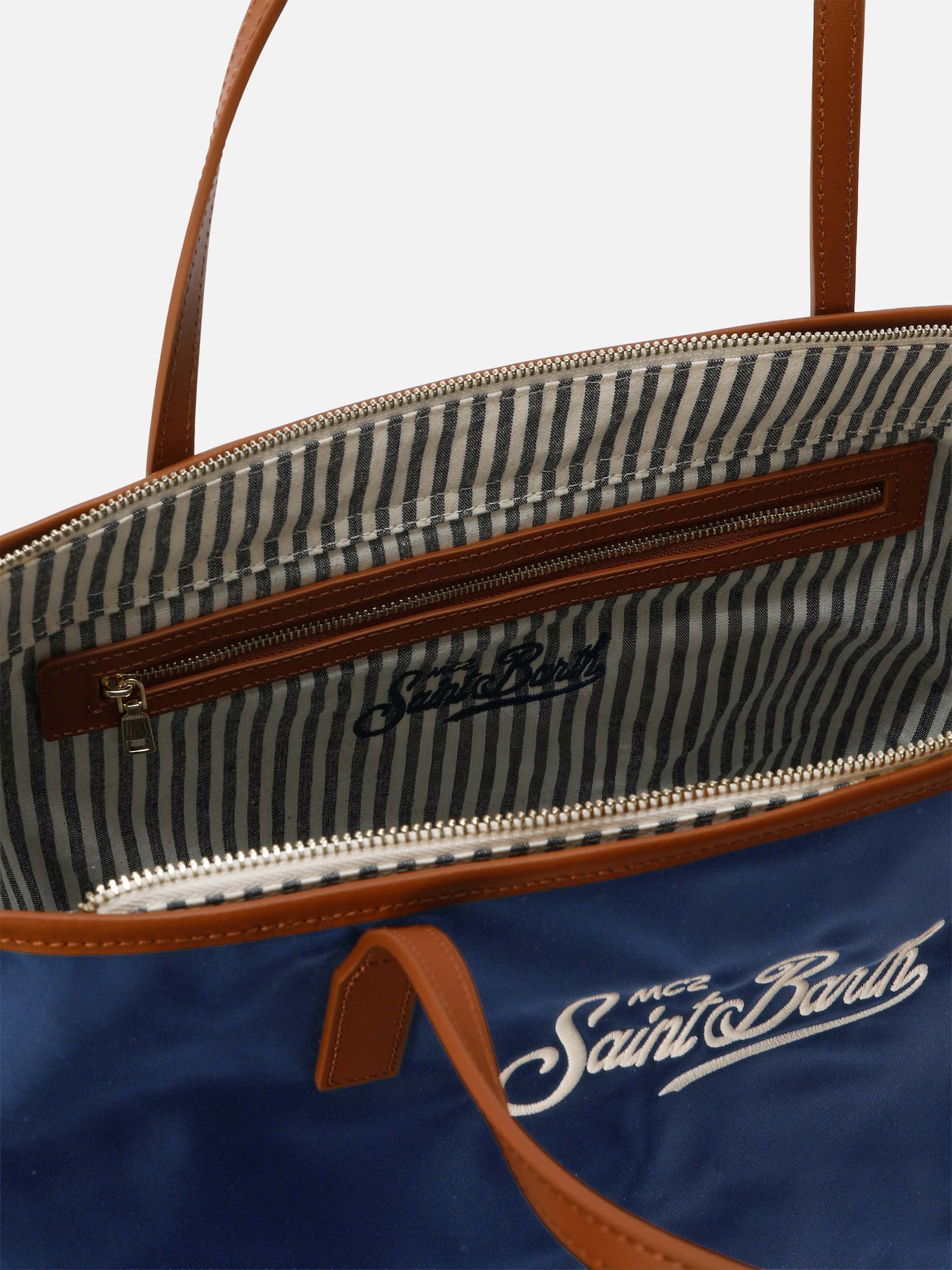 Borsa City blu navy regular in nylon