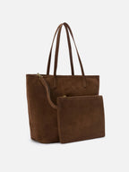 Borsa City regular in camoscio marrone