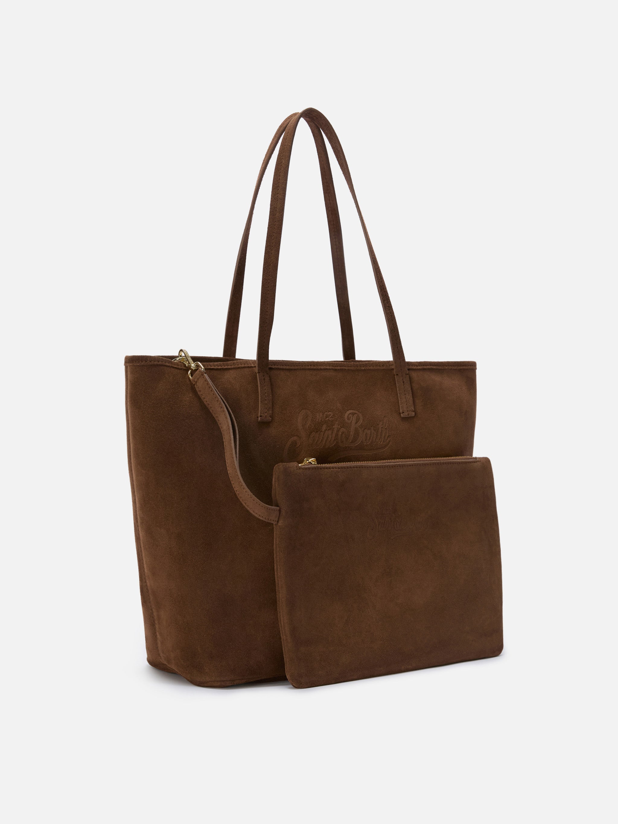 Borsa City regular in camoscio marrone