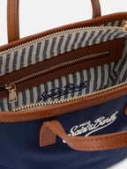 Borsa City mini in nylon blu navy