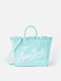 Borsa Colette in canvas di cotone verde acqua