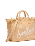 Borsa Colette in canvas di cotone beige