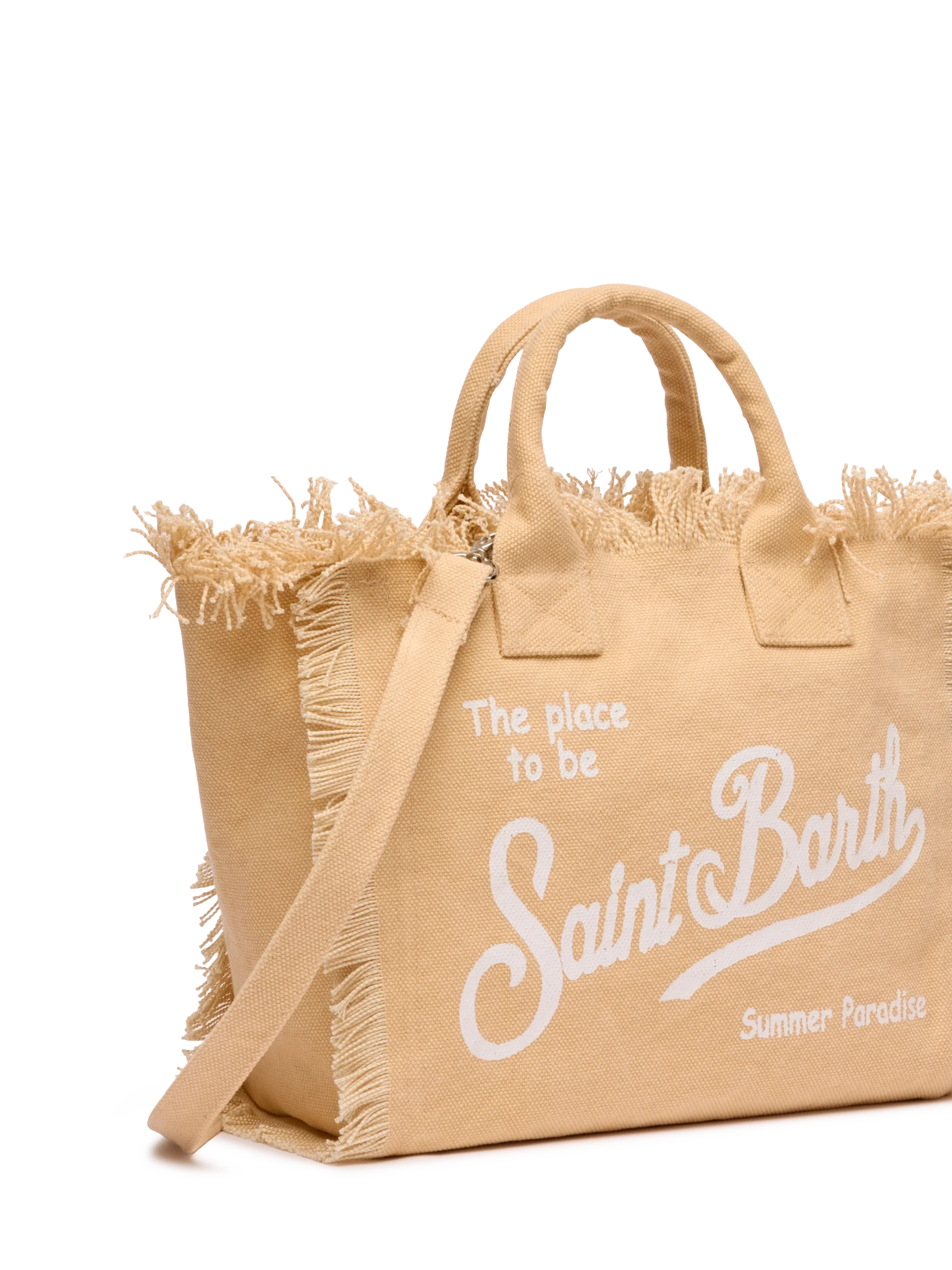 Borsa Colette in canvas di cotone beige