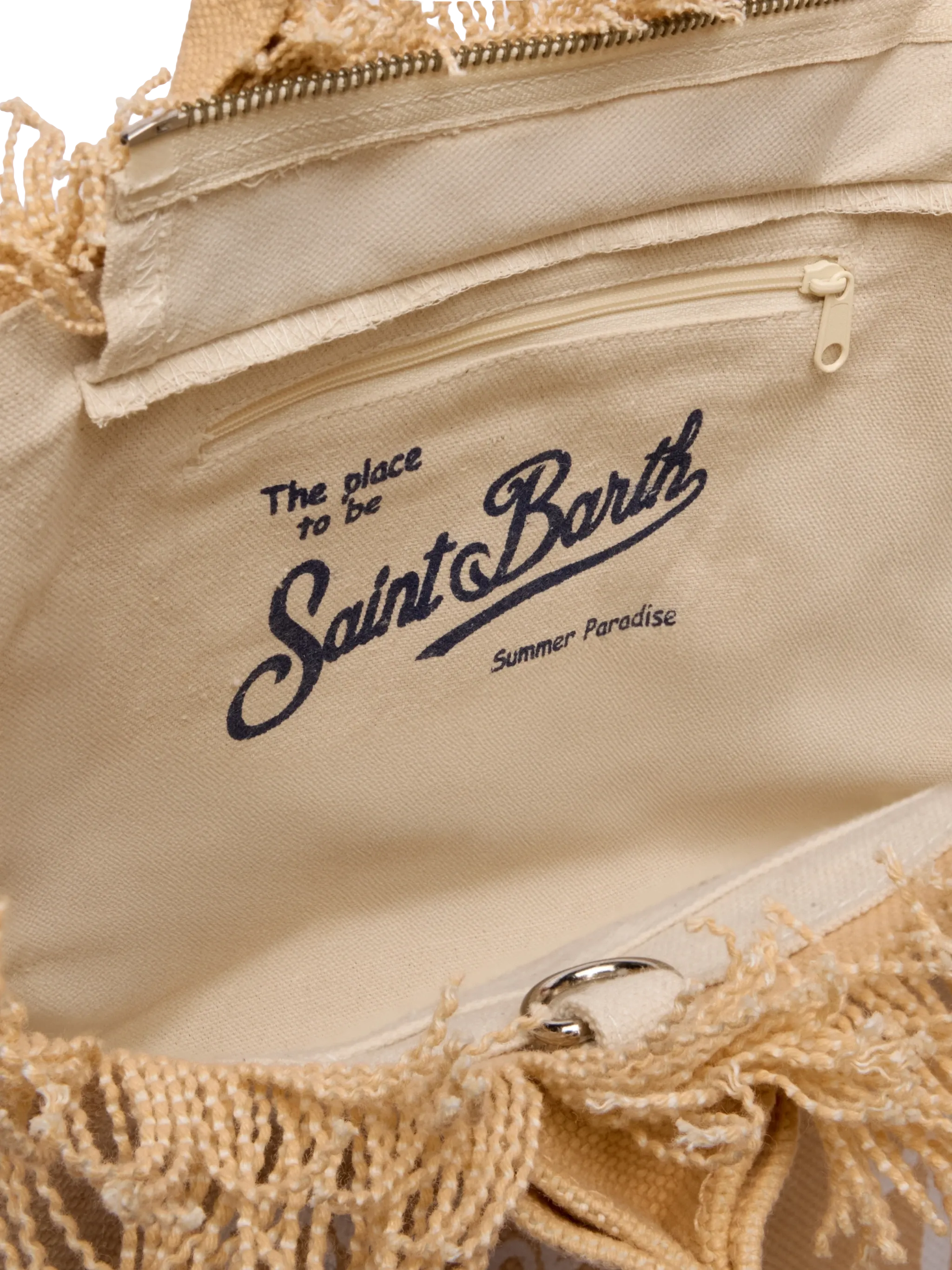 Borsa Colette in canvas di cotone beige
