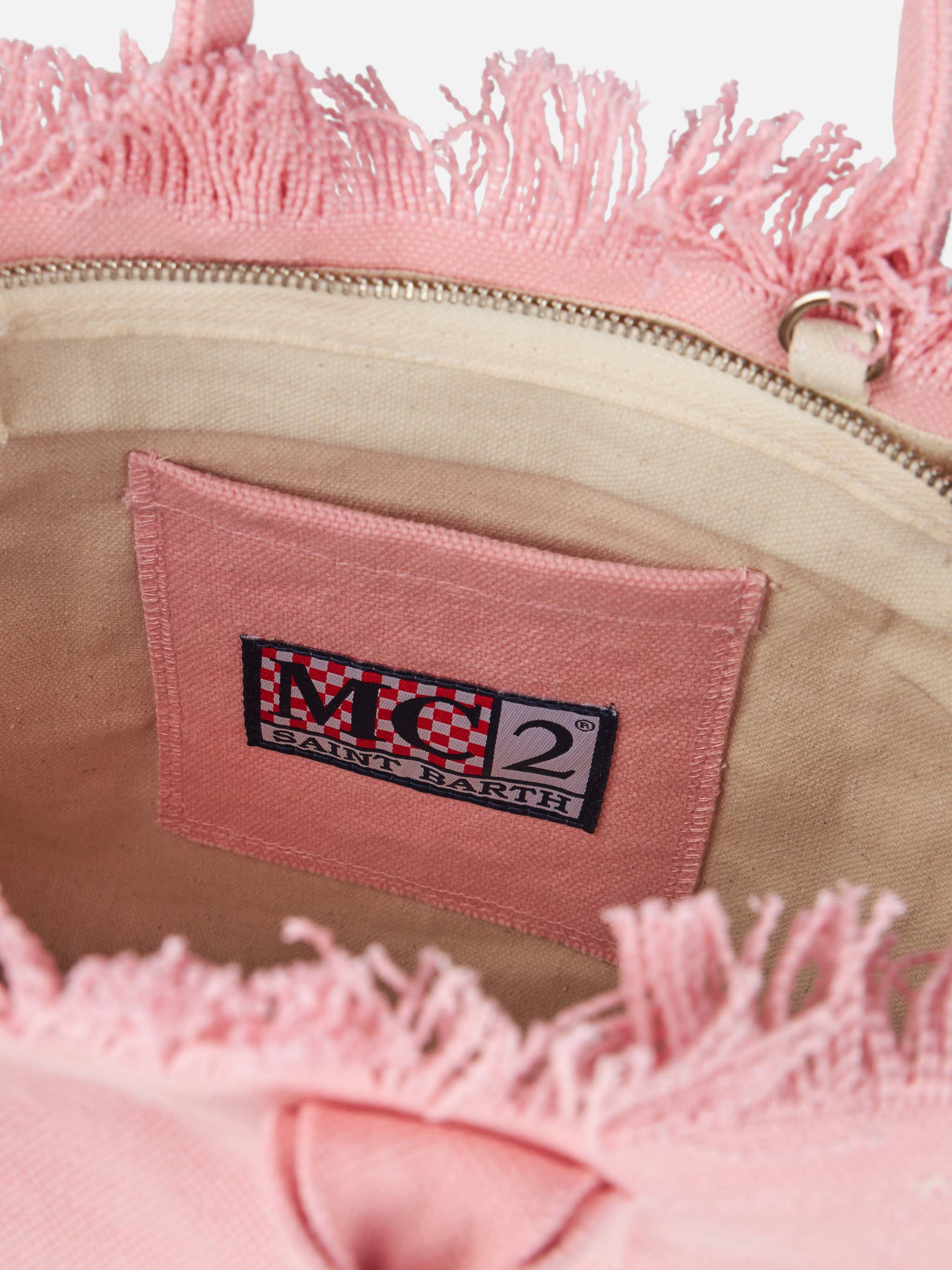 Borsa Colette in canvas di cotone rosa