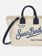 Borsa Colette in canvas di cotone bianco sporco