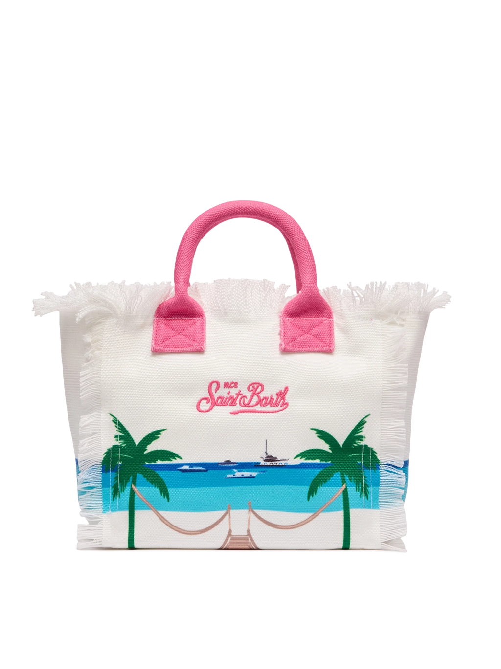 Borsa Colette in canvas di cotone con stampa cartolina Formentera