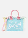 Borsa Colette in canvas di cotone color block