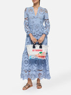 Borsa Colette in canvas di cotone con stampa cartolina St. Tropez