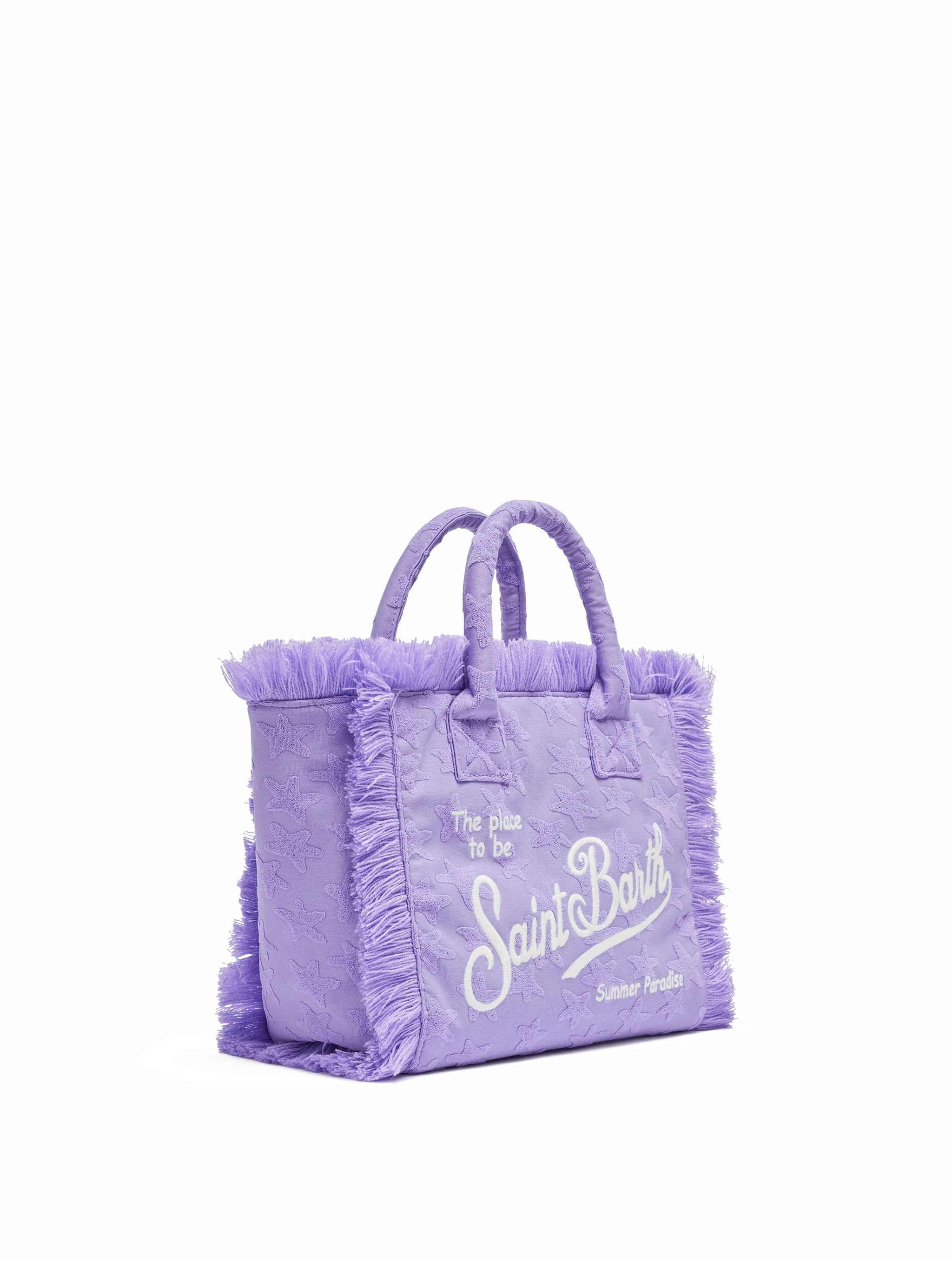 Borsa Colette in spugna lilla con stelle in rilievo