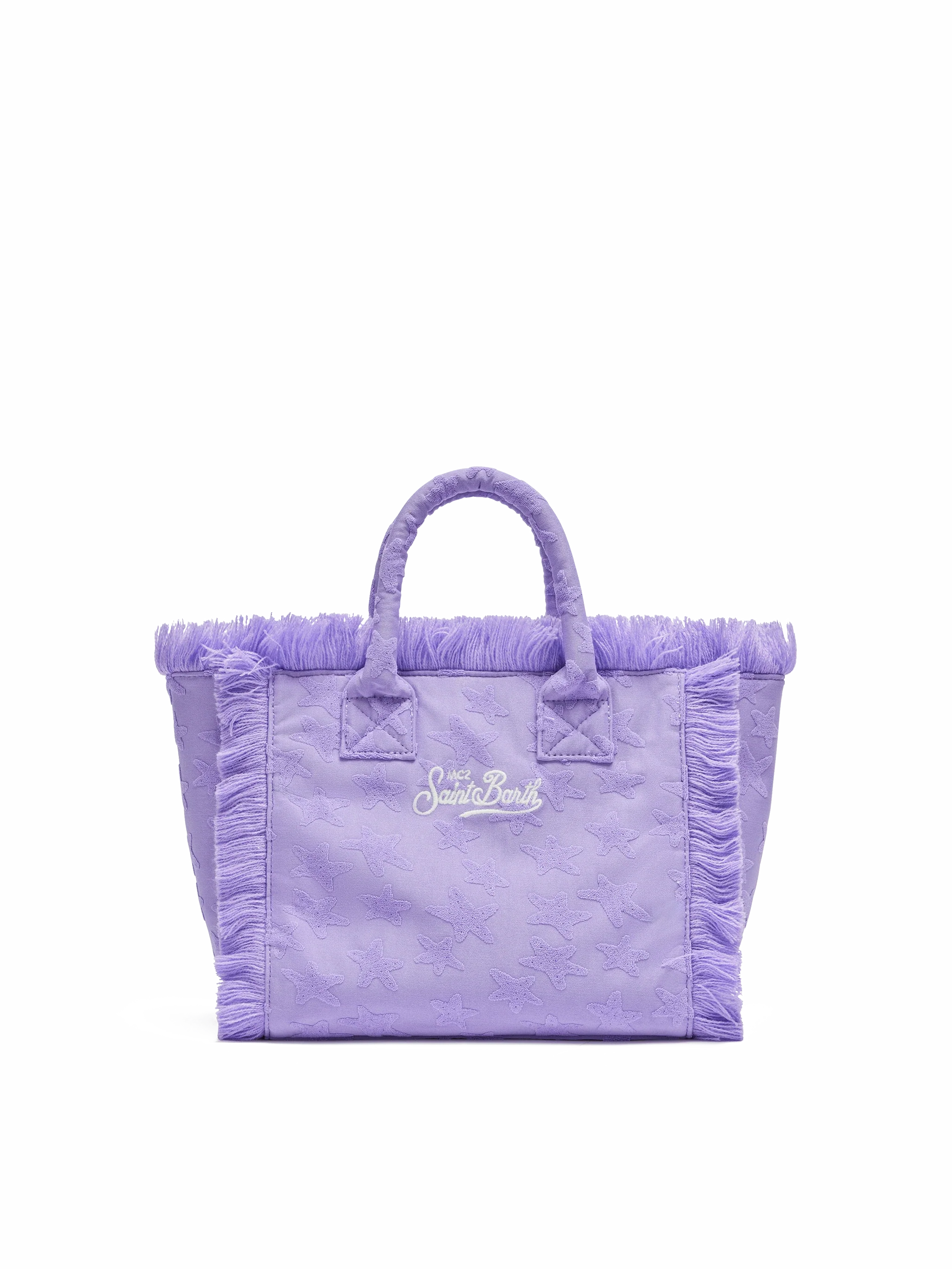 Borsa Colette in spugna lilla con stelle in rilievo