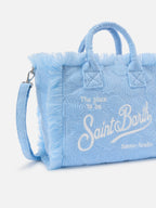 Borsa Colette in tessuto effetto spugna con conchiglie in rilievo