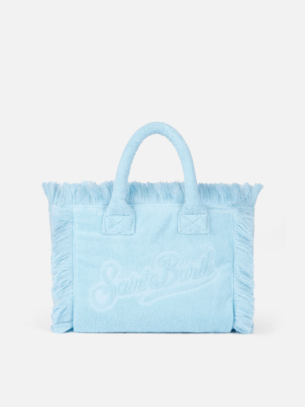 Borsa Colette in spugna azzurra con rilievo