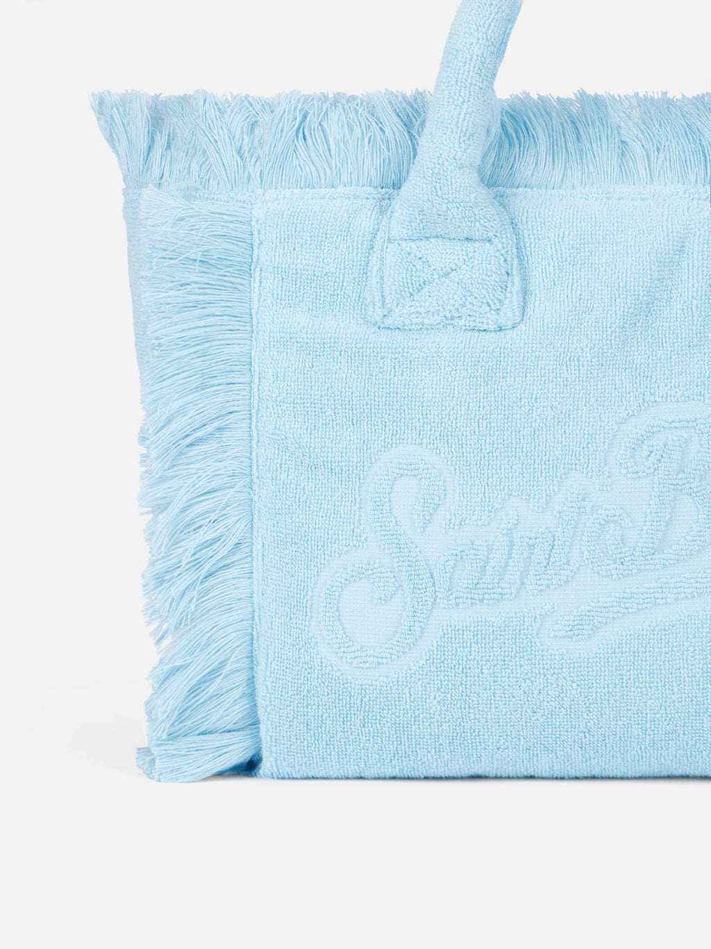 Borsa Colette in spugna azzurra con rilievo