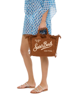 Borsa Colette in 100% LINO marrone