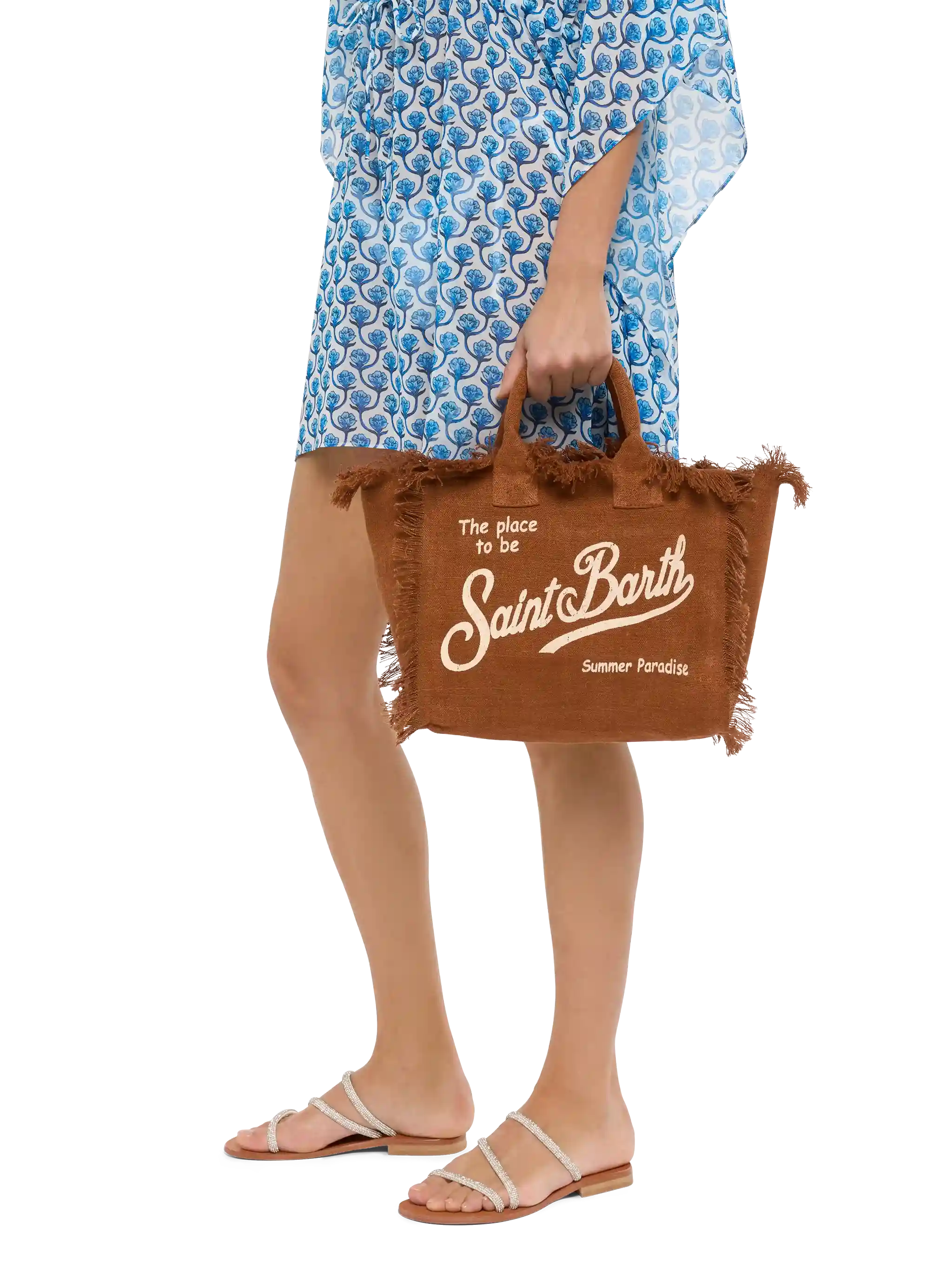 Borsa Colette in 100% LINO marrone