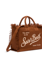 Borsa Colette in 100% LINO marrone