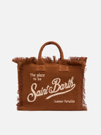 Borsa Colette in 100% LINO marrone