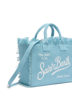 Borsa Colette in 100% LINO azzurro