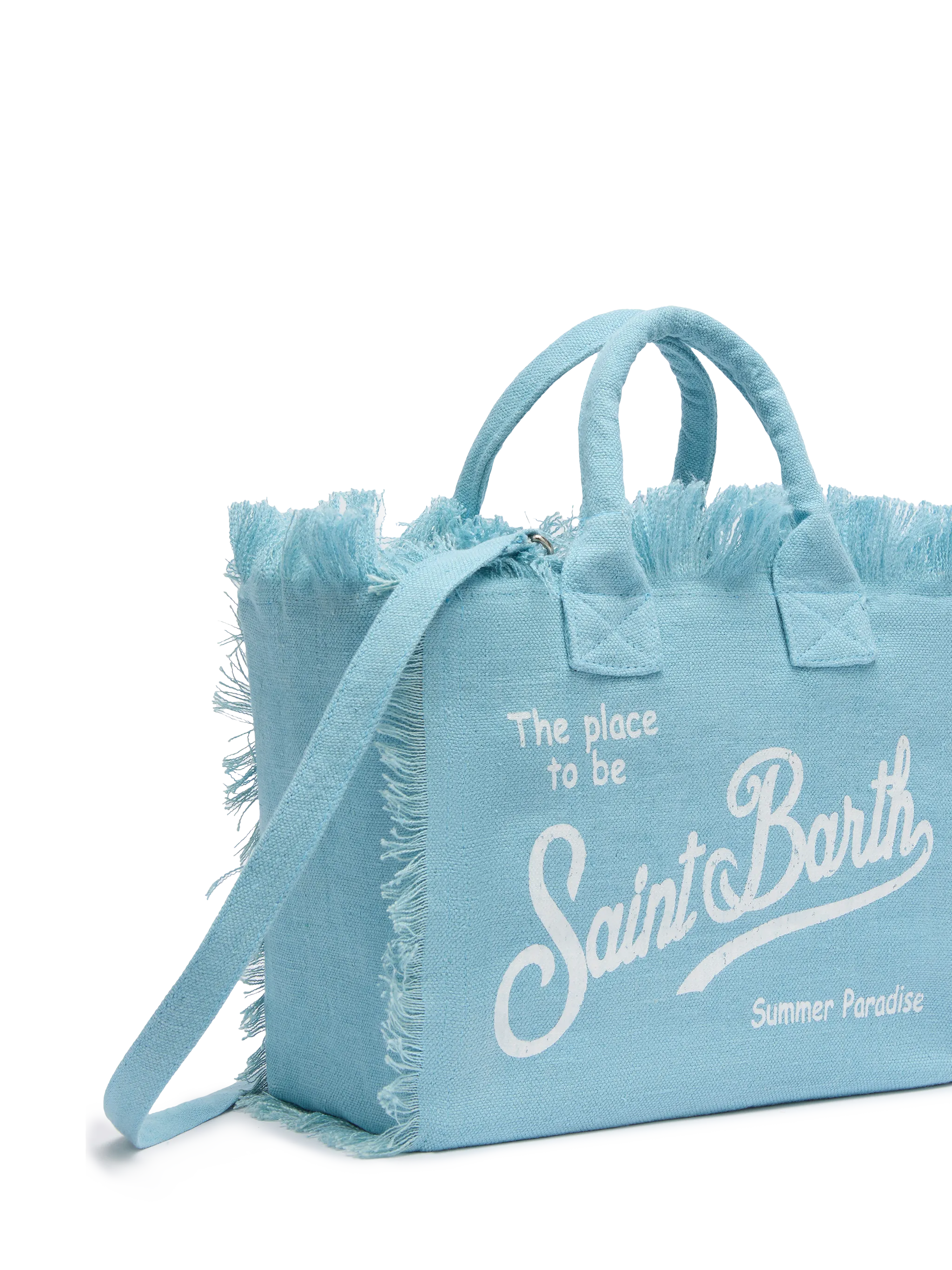 Borsa Colette in 100% LINO azzurro