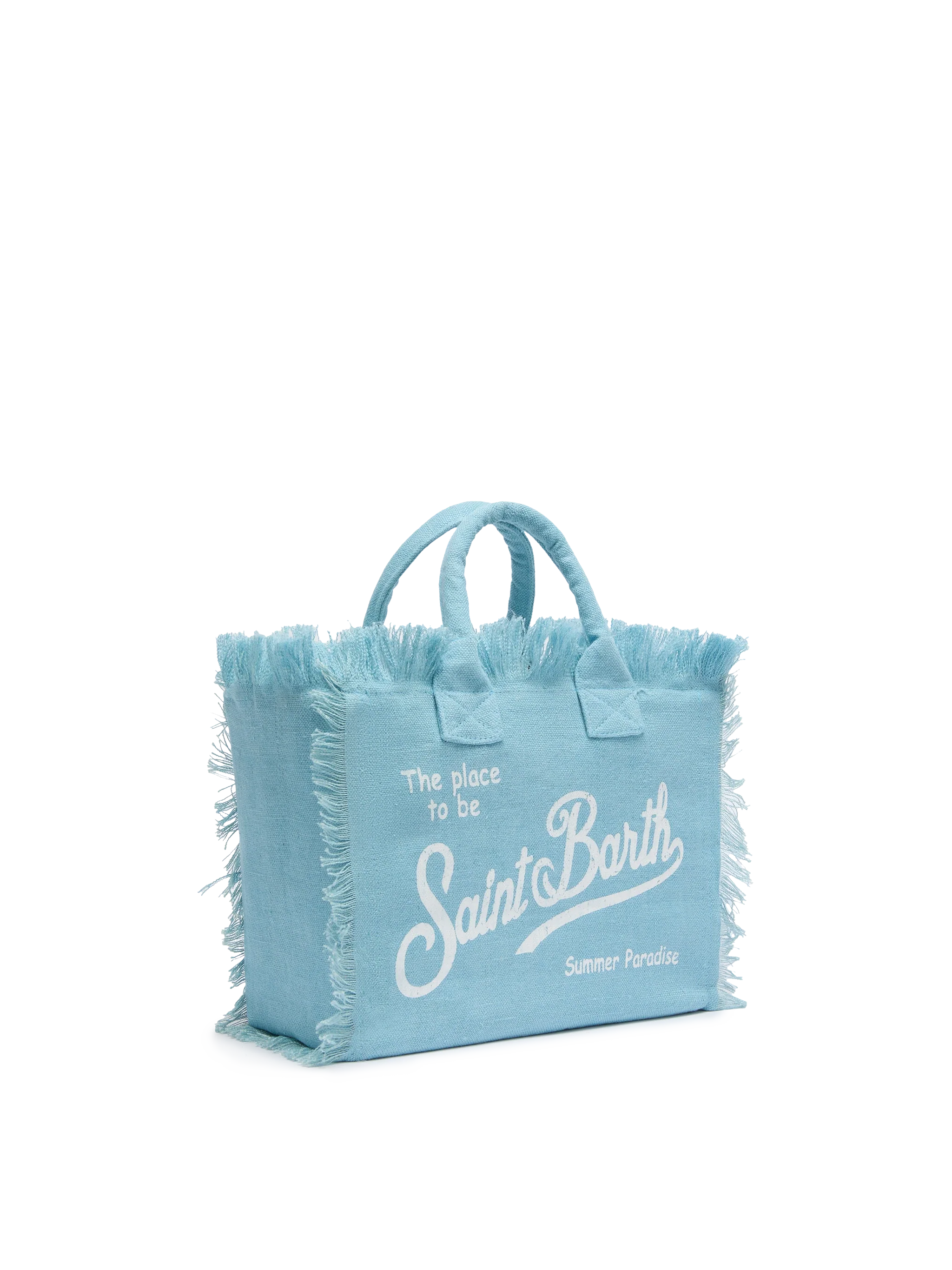 Borsa Colette in 100% LINO azzurro