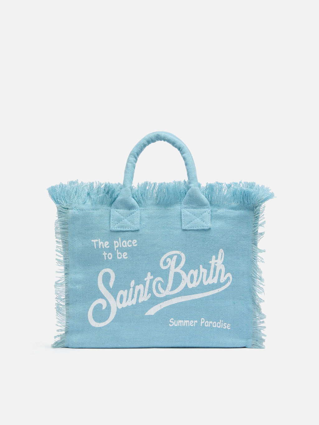 Borsa Colette in 100% LINO azzurro