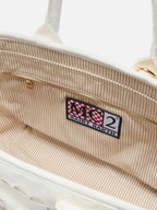 Borsa Colette Volant in cotone sangallo bianco