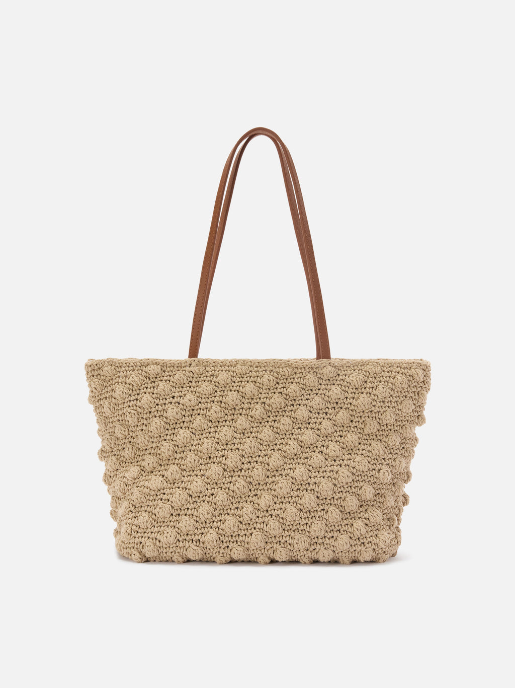 Borsa Tote Crochet medium con logo ricamato