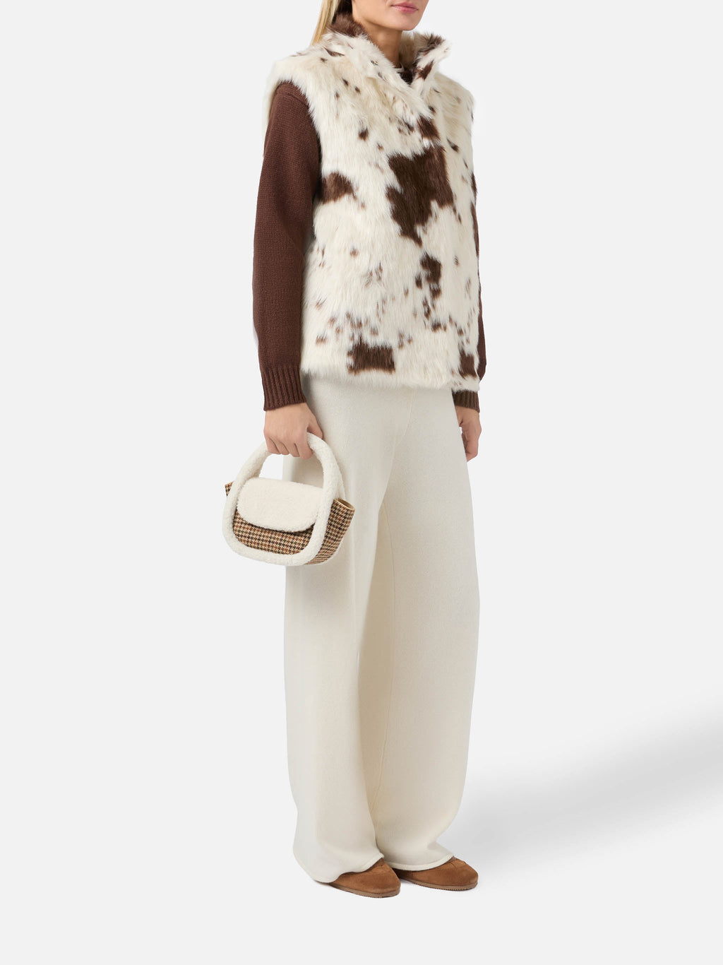 Borsa Gilda Mutton wool pied de poule