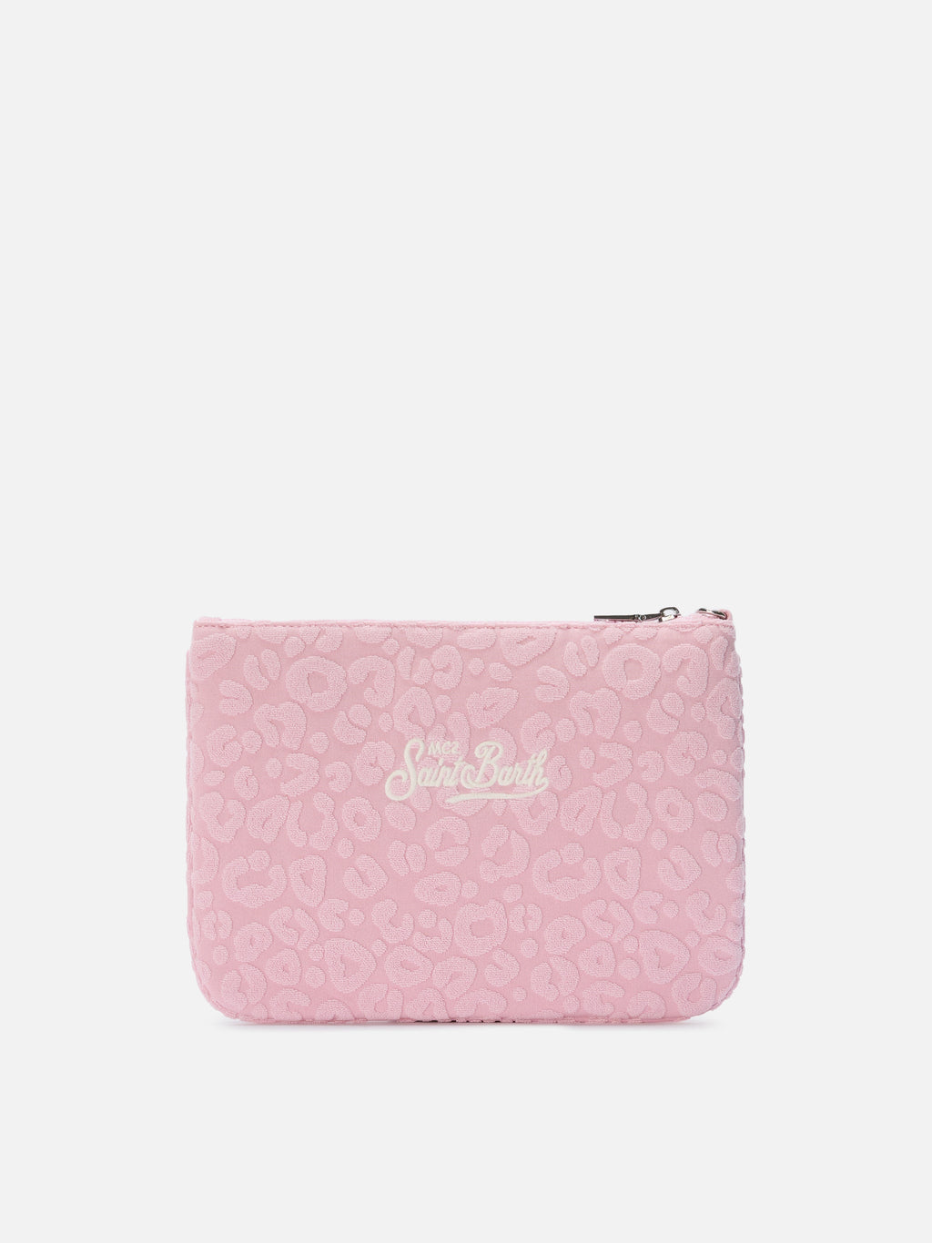 Parisienne Sponge pouch con motivo leopardato in rilievo e trcolla removibile