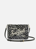Borsa crossbody Parisienne Felt in misto lana zebrata