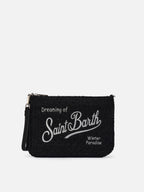 Borsa crossbody Parisienne Tweed nera