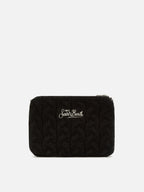 Borsa crossbody Parisienne Wool Braid in misto lana a trecce nera