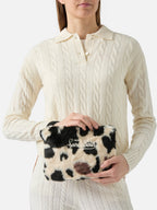 Pochette Pareasy in faux fur muccato